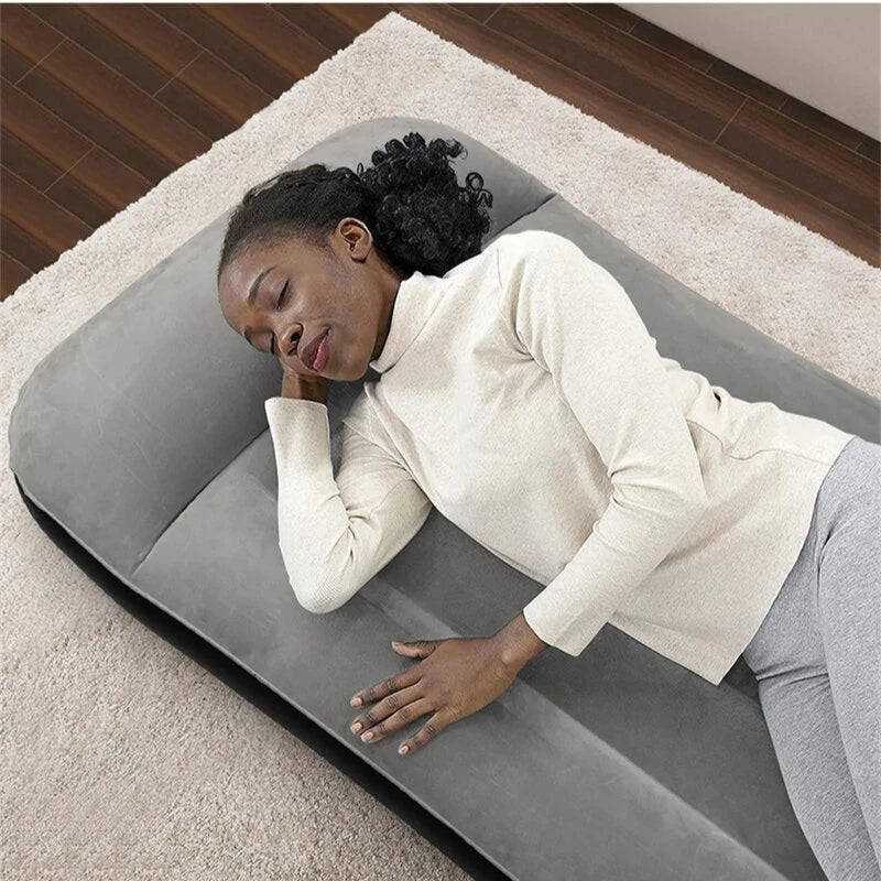 IPRee Air Cushion Inflatable Mattress Camping Air Cushion Bed With Built-In Pillow Foldable Storage Suitable For Home, Camping, SUV, Truck Tent