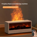 Kinscoter 3D Fireplace Aromatherapy Machine Simulation Flame Humidifier Automatic Aromatherapy Machine Desktop Large Fog Remote Control Aromatherapy Machine