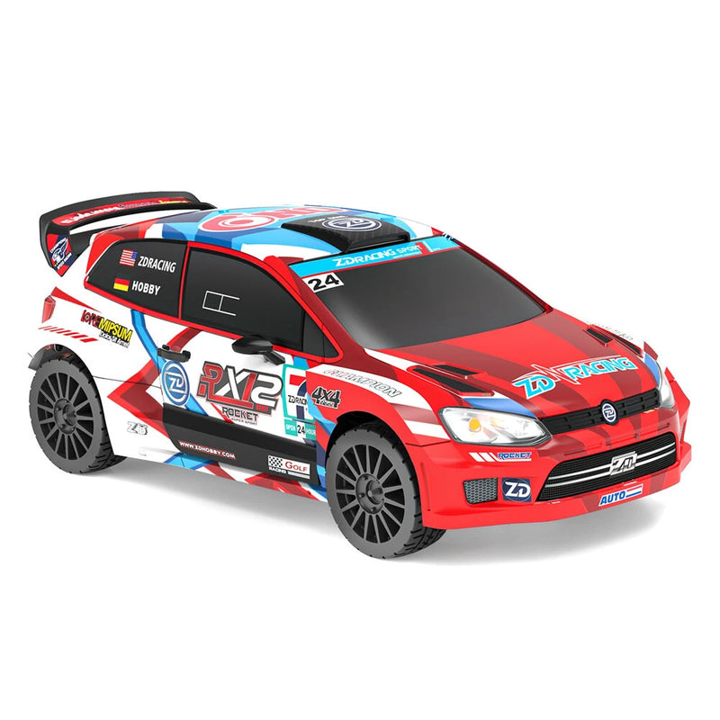 ZD Racing RX12 RTR 1/12 2.4G 4WD 80km/h 3S Brushless Drift Rally RC Car Gyro Metal Chassis Gear Oil Filled Shock LED Light Rocket Motor ESC High Speed Vehicles Models Toys