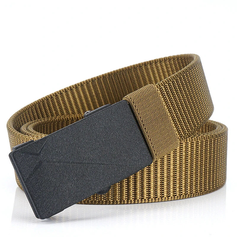 ENNIU 125cm Men's Tactical Nylon Belt Adjustable Wear-resistant  Elastic Waist Belt Buckle Belt Casual Sports Belts