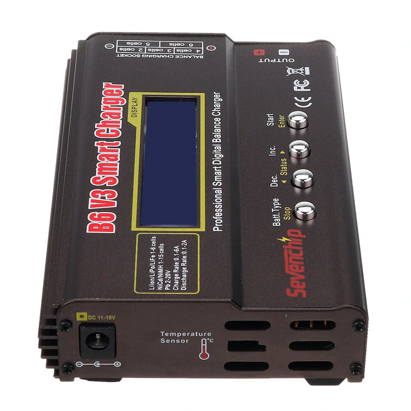 B6 V3 80W 6A Lipo Battery Balance Charger Discharger Upgrade Version with Power Supply Adapter
