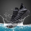 ONEMIX Water Resistance Sneakers All Direction Strong Waterproof Tech Anti-fouling Quick Cleaning Breathable Lightweight Sports Shoes   for Outdoor Climbing Hiking Cycling