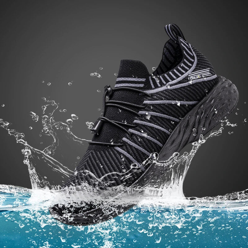 ONEMIX Water Resistance Sneakers All Direction Strong Waterproof Tech Anti-fouling Quick Cleaning Breathable Lightweight Sports Shoes   for Outdoor Climbing Hiking Cycling