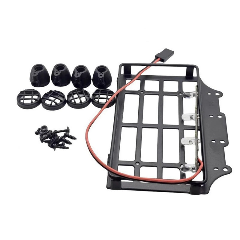 Upgraded Metal Luggage Rack with Light For MN82 1/12 RC Spare Parts