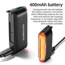 ROCKBROS Magnetic Bicycle Taillight Smart Brake Light 7 Lighting Modes IPX6 Waterproof USB Rechargeable LED Bicycle Rear Light for Night Riding