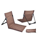 Folding Chair New Lightweight Foldable Beach Chair With Backrest Camping Seat Outdoor Beach Garden Lounger Portable Chair Floor Mat Lawn Chair