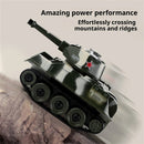 Happy Cow 777-215 2.4G 4CH Mini Radio RC Car Army Battle Infrared Tank with LED Light RTR Model Toy
