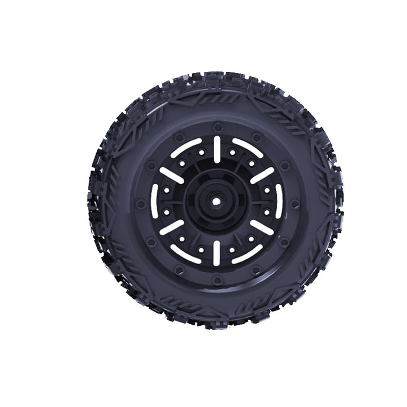 2PCS ZD Racing MT16 1/16 RC Car Parts Tires Wheels Rims Pre-Glued Vehicles Models Spare Accessories 16026