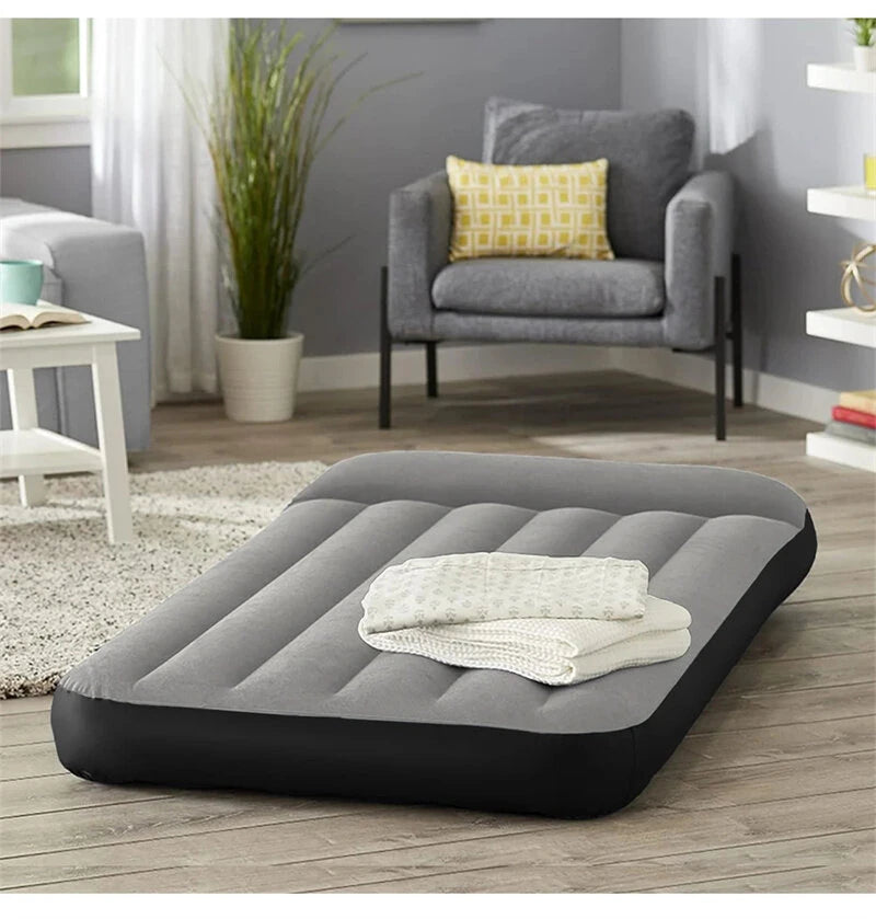 IPRee Air Cushion Inflatable Mattress Camping Air Cushion Bed With Built-In Pillow Foldable Storage Suitable For Home, Camping, SUV, Truck Tent