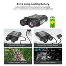 NV3280 Full-Color Night Vision Binoculars Digital Infrared Telescope with 10X Optical Zoom Large Screen Waterproof Outdoors Telescopes for Hunting