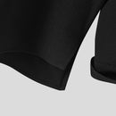 INCERUN Mens Shirts Solid Color Long Sleeve Top Shirts Summer Casual Daily V Neck Top Shirts Male Clothing