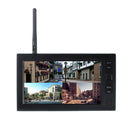 Wireless Security Camera System DVR Kits 7 inch Four-channel Monitor with Two Camera Kit Night Vision Weatherproof for Home Safety Precaution Devices Set EU Plug