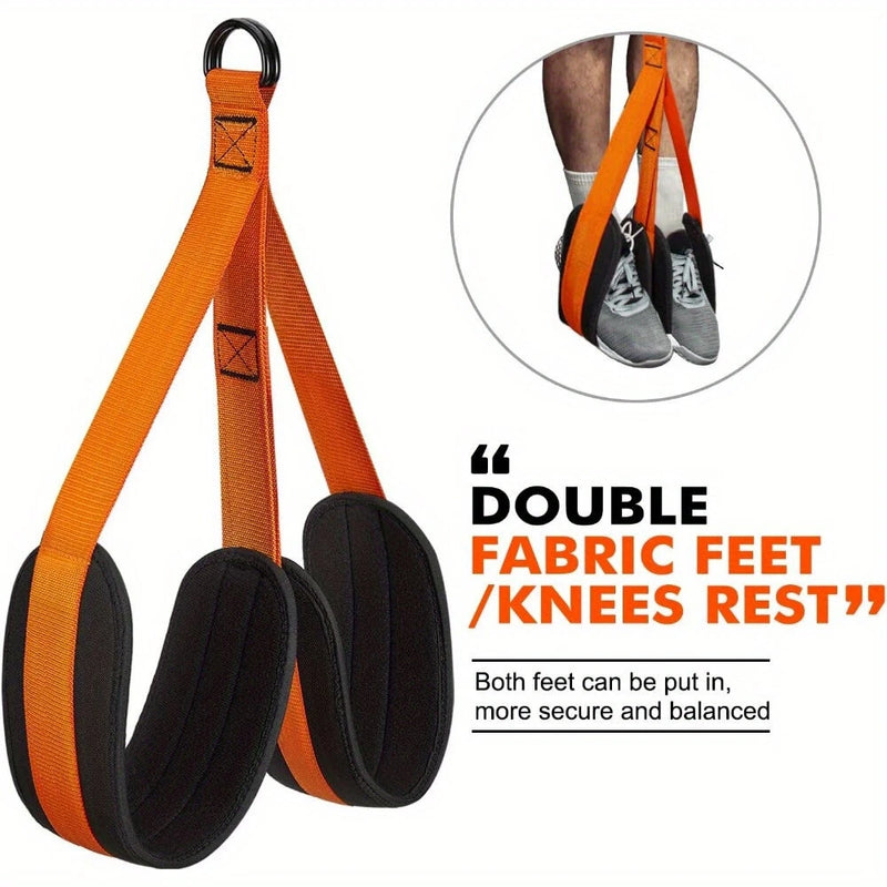 225lbs Resistance Band Adjustable Weight Size Pull Up Assistance Bands with Fabric Foot Knee Rests for Pull-Up Assistance