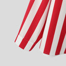 INCERUN Mens Floral Print Striped Long Sleeve Shirt Fashion Casual Button Up Lapel Top for Male Loose Fit S-5XL