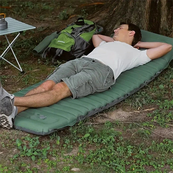 IPRee Ultralight Self-inflating Air Mattress Widen Sleeping Pad Splicing Inflatable Bed Beach Picnic Mat Camping Tent Air Cushion