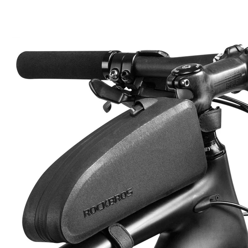 ROCKBROS Waterproof Bike Bag 1.6L Large Capacity Cycling Top Front Tube Frame Bag Bicycle Equipment for MTB Road Bicycle