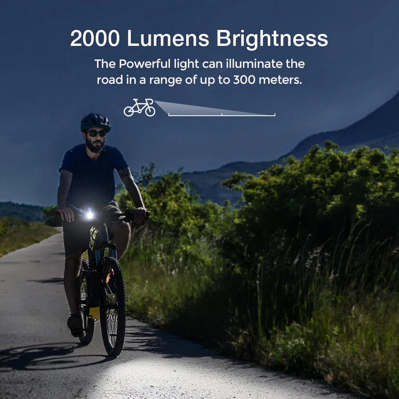 Astrolux SL01 SL06 1000Lm 2000Lm Brightness & Vibration Smart Sensing Bike Light Flashlight Cycle Headlight Type-C USB Rechargeable Waterproof Front Light for Electric Bike Scooter MTB Bicycle