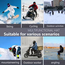 DEFATUS Full Face Mask Head Cover Two-Layer Hat Design Warm Winter Helmet Liner Windproof Fishing Skiing Hiking Cycling Headgear