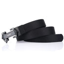 TUSHI Strong Metal Automatic Buckle Black Belt Wear-resistant Tough 125cm Nylon Belts For Men Breathable Canvas Designer Belt Training