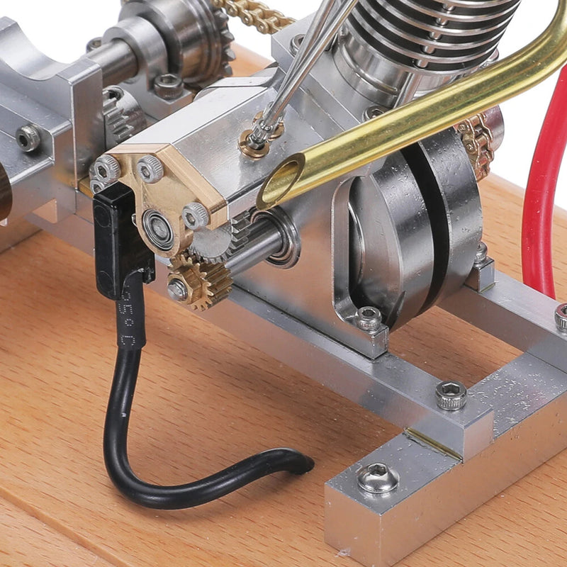 Banggood H09 Mini Hoglet CNC Single Cylinder 4-Stroke Gasoline Engine with Kick Starter for RC Scale Motorcycles