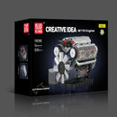 Mould King 10088 Technical Car Building Block MOC Motorized V8 Engine Model Brick Assembly Kit 535+PCS Excellent STEAM Science Education Discovery Toys Children Gifts