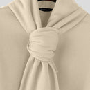 INCERUN Mens Solid Color Scarf Neck Pullover Hoodie Fashion Men Long Sleeve Top Clothing Comfortable