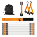 KALOAD 300lbs Adjustable Resistance Bands Set with Handles for Muscle Strength Slim Fitness Training Home Gym Exercise