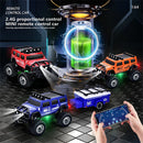 TRASPED HG4-221/222 RTR 1/64 2.4G Mini RC Car Alloy Shell Hummer Off-Road Climbing Truck Support App Remote Controlled LED Light Simulated Vehicle Three Speed Cruise Control Desktop Toys Model Collection Gift For Boys