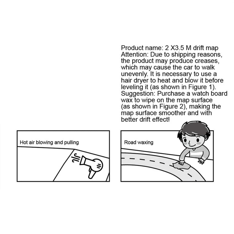 LDRC A86 A86P 1802 1/18 1/24 Drift RC Car Parts 2X3.5m Race Track Map Table Scene Mat Vehicles Model Parts LA0050