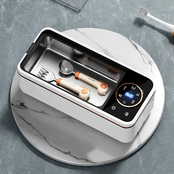 Tevorex Ultrasonic Jewelry & Glasses Cleaner 450ml Capacity High-Frequency Vibration Multifunctional Deep Cleaning Machine