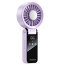 Tevorex Mini USB Fan with Digital Display 100-Speed Portable Folding Cooling Fan High Speed Strong Wind Handheld Small Fan for Outdoor