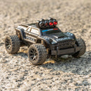 Turbo Racing C82 RTR 1/76 2.4G Mini RC Car Police Off-Road Truck LED Lights Full Proportional Vehicles Model Kids Children Toys