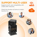 C11 3MP Tuya WiFi PTZ Robot Camera with Time Display 180 Viewing HD Night Vision Motion Detection Two-way Audio Alarm Setting Surveillance Security Cameras