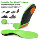 1 Pair Orthotic Foot Insoles Arch Support Damping Sport Insoles Pain Relief Plantar Fasciitis Flat Feet Men Women Insole