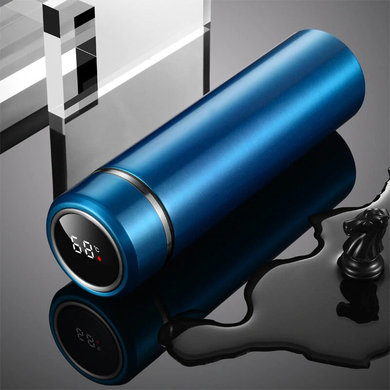 500ML Smart Vacuum thermos Water Bottle Stainless Steel Insulation Touch Temperature Display Insulated Cup