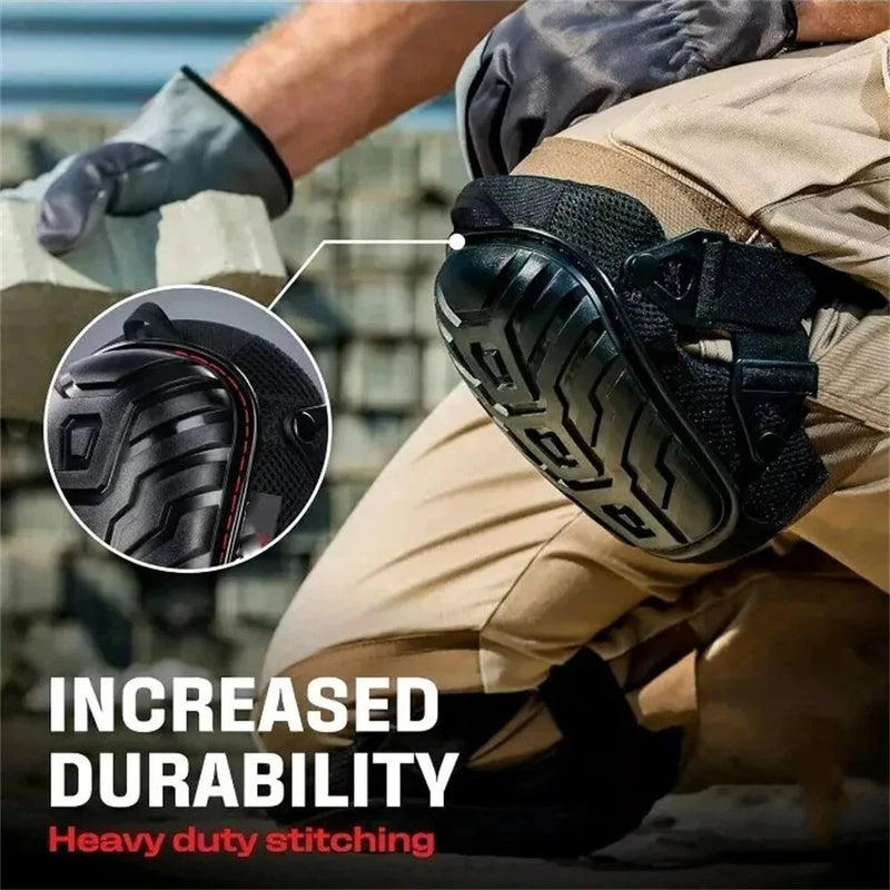 1 Pair Of Professional Knee Pads with Thick Gel Pads Double Straps Adjustable Clips  Protective Knee Pads for Home Working Gardening Construction