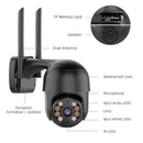 4MP/5MP/8MP Security WIFI PTZ Full HD Camera Night Vision AI Human Detections IP66 Waterproof Auto Tracking Two-way Audio Surveillance Camera EU Plug for Home Outdoor Security Monitoring