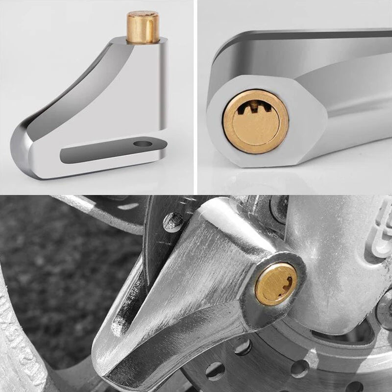 XANES Universal Portable Motorcycle Disc Brake Lock with Keys Alloy Steel Waterproof Anti-Theft Lock for Motorcycles Electric Vehicle