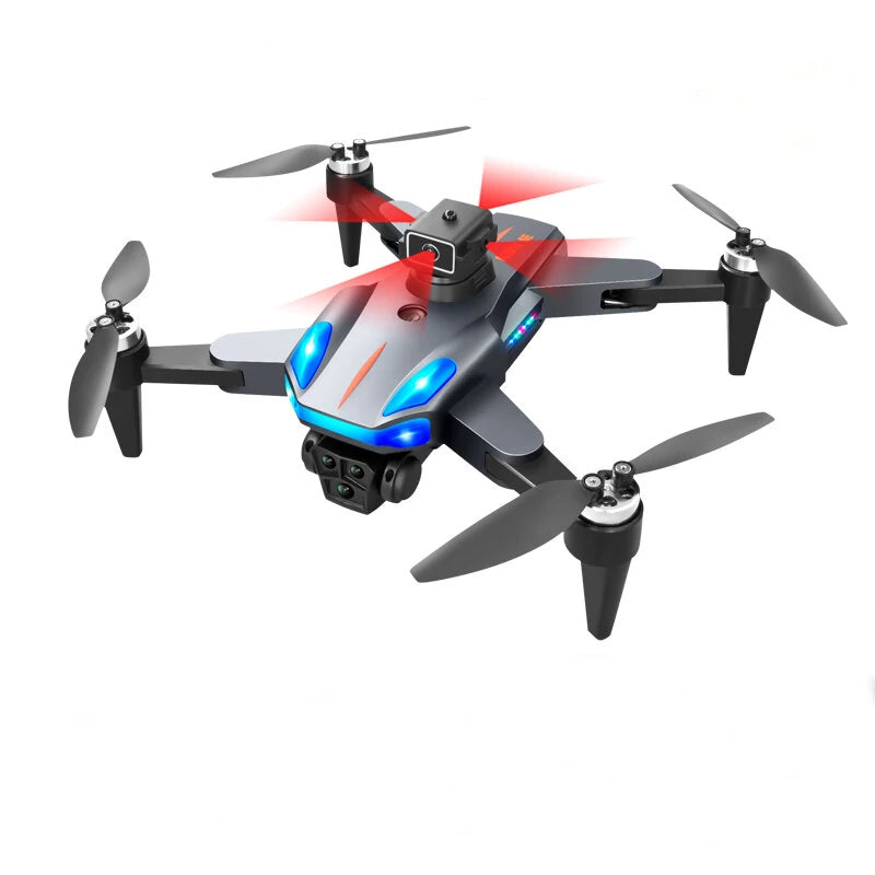 XKJ K911 SE Three Camera GPS 5G WiFi FPV with 4K HD ESC 3 Lens 360 Obstacle Avoidance Optical Flow Positioning Brushless LED Foldable RC Drone Quadcopter RTF