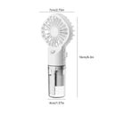 Mini Air Conditioner USB Rechargeable with Nanotechnology Cooling Mist Powerful Motor 4-Speed Wind Adjustable Efficient Cooling and Humidifying Function Ideal for Home Office and Dorm