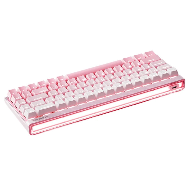 MCHOSE Ace 68 Air Magnetic Switch Mechanical Keyboard with RGB Light Box 8K Polling Rate 256K Scan Rate 0.08ms Latency Adaptive Calibration Wired Gaming Keyboards