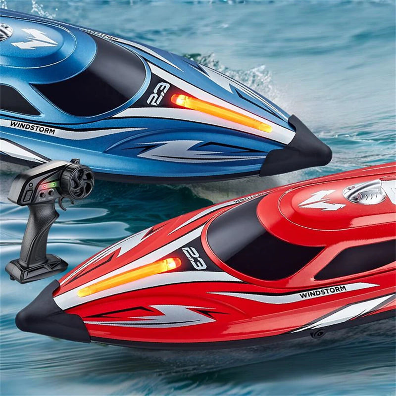 HJ823 2.4G RC Boat High Speed  25KM/h Speedboat Waterproof RTR Vehicle Models for Children Toys