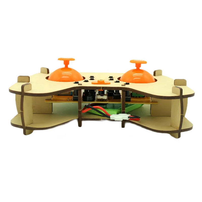 DIY Wooden Remote Control Drone Assembly Kit Remote Control Quadcopter Aircraft Altitude Hold Learning Flying Stem Education Toy Chrismas Gift