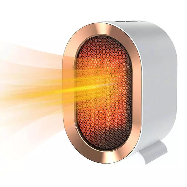 1200W Ceramic Space Heater Flame Retardant Compact Design Overheating Protection Portable Electric Heater for Desk Small Room Office Winter