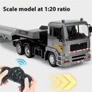 Ao Hai 3831E 3854E 3856E 3865E RTR 1/18 1/20 1/24 2.4G 8CH/12CH RC Car Alloy Excavator Crane Mixer Dump Flatbed Truck LED Light Sound Engineering Vehicle Desktop Toys Model Collection Gift For Boys