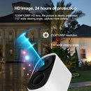 CB54-TZ 3MP Wireless Security Camera 5000mAh Battery PIR Human Detect Color Night Vision Two-way Audio Support Solar Powered Outdoor Indoor WiFi CCTV Cameras