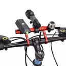 Xmund 20cm Aluminum Alloy Bicycle Handlebar Extender Mount Flashlight Holder