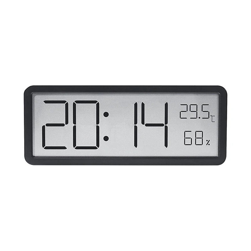 LCD Screen Digital Wall Clock Time Temperature Humidity Time Display Electronic Clock Desktop Digital Clock Battery Powered