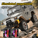 TRASPED HG4-211 RTR 1/16 2.4G 4WD RC Car for TOYOTA FJ40 Land Cruiser Off-Road Truck with Winch LED Light Sound Smoke Simulated Suspension Metal Drive Shaft Spring Wheel Hub Remot Control Vehicles Models Toys