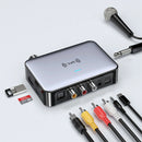M16 Pro bluetooth Audio Receiver Transmitter NFC Stereo 3.5mm AUX Jack Optical Coaxial RCA Wireless Audio Adapter + Microphone Sing for TV